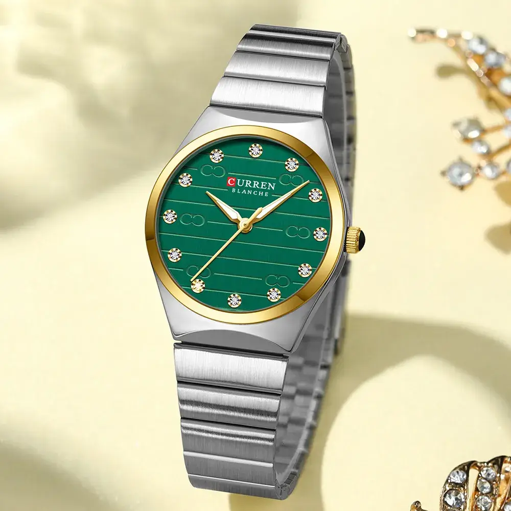 Curren Gold Mesh Belt Watch for Women - Image 8