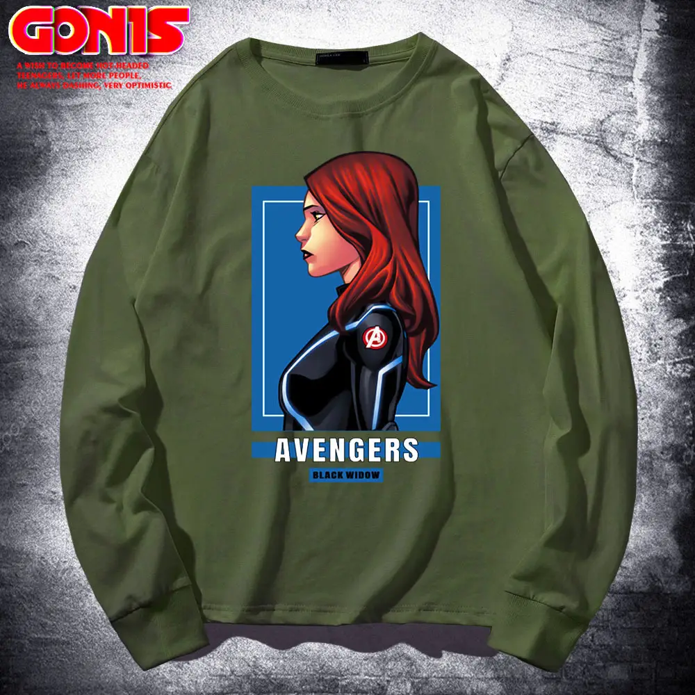 Men Marvel Avengers 4 Black Widow Long Sleeve T-Shirt Pink - Image 6