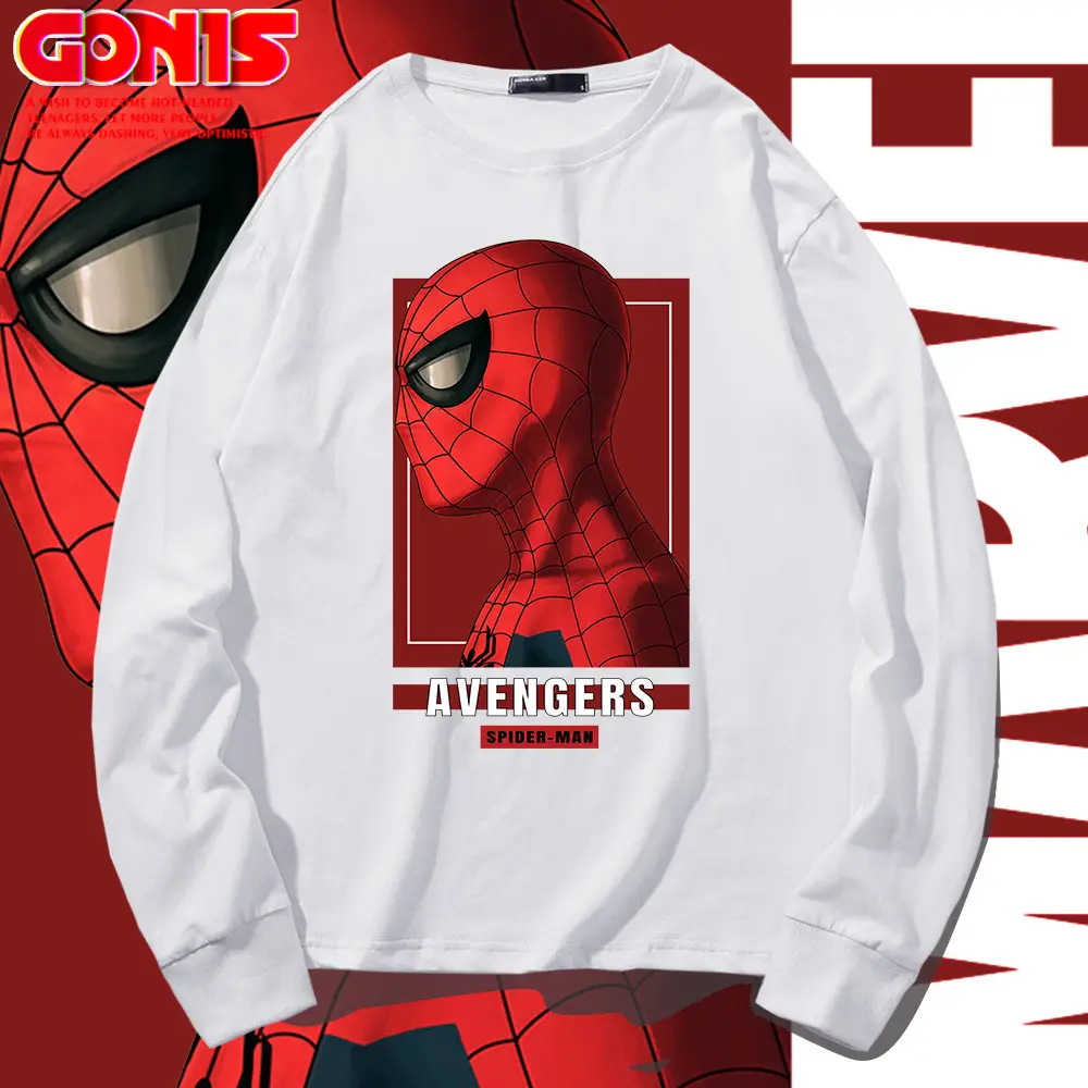 Men Avengers 4 Spider-Man Red Sweatshirt Long Sleeve - Image 10