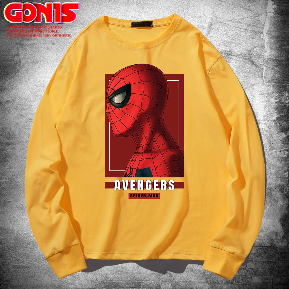 Men Avengers 4 Spider-Man Red Sweatshirt Long Sleeve - Image 3