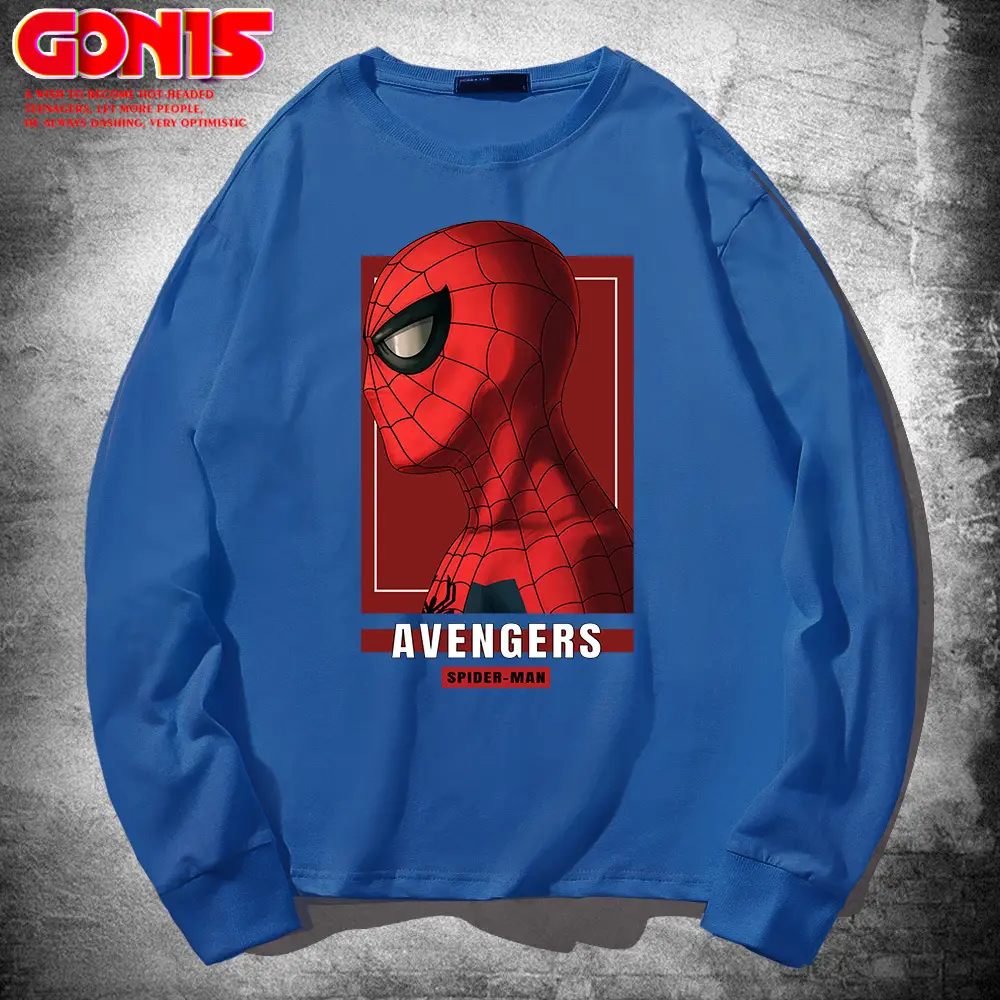 Men Avengers 4 Spider-Man Red Sweatshirt Long Sleeve - Image 5