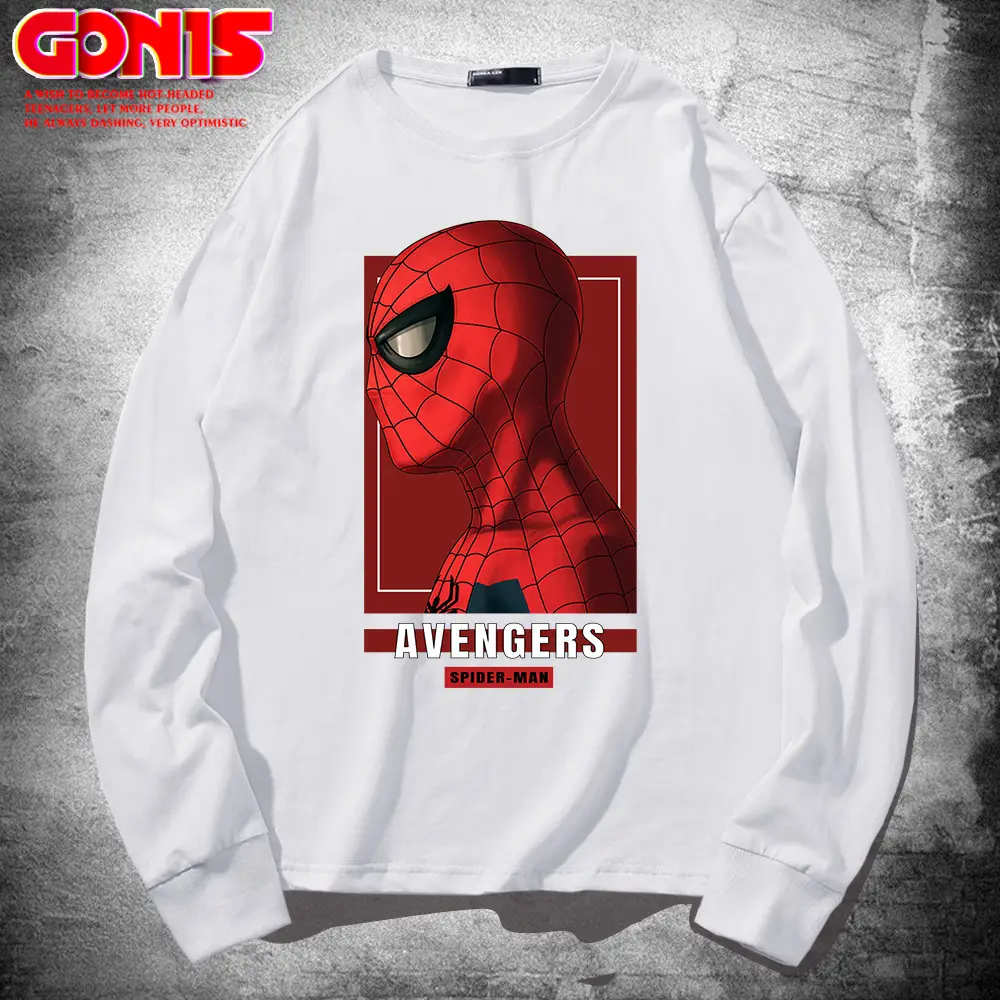 Men Avengers 4 Spider-Man Red Sweatshirt Long Sleeve - Image 2