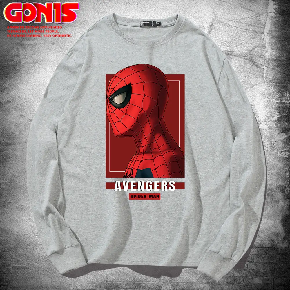 Men Avengers 4 Spider-Man Red Sweatshirt Long Sleeve - Image 7