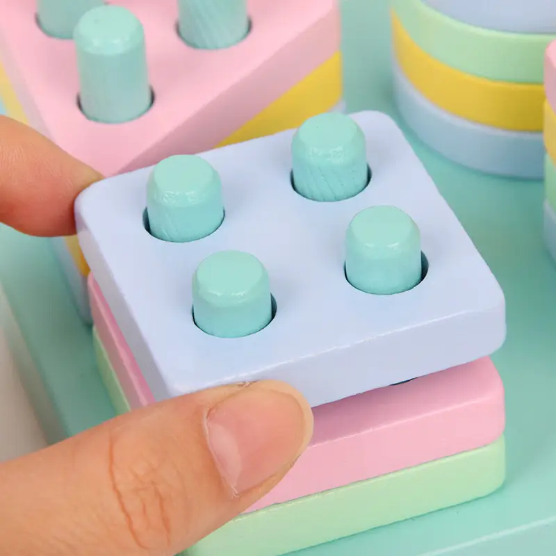 Wooden Shape Paired Macaron Color Toys for 2-3Yrs - Image 24