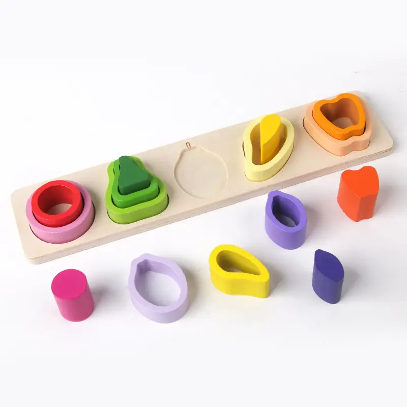 Wooden Shape Paired Macaron Color Toys for 2-3Yrs - Image 12