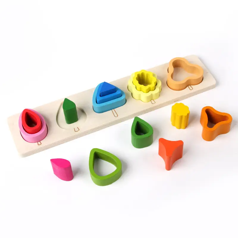 Wooden Shape Paired Macaron Color Toys for 2-3Yrs - Image 13