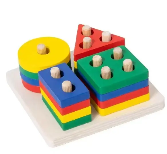 Wooden Shape Paired Macaron Color Toys for 2-3Yrs - Image 15