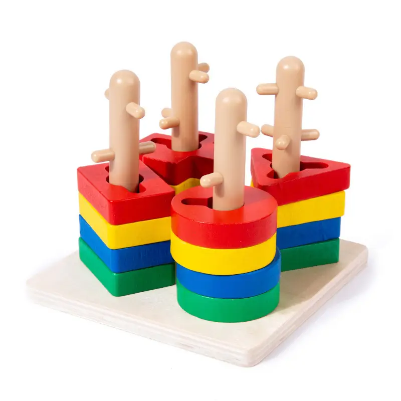 Wooden Shape Paired Macaron Color Toys for 2-3Yrs - Image 16