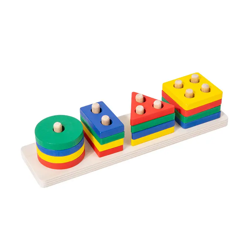 Wooden Shape Paired Macaron Color Toys for 2-3Yrs - Image 6