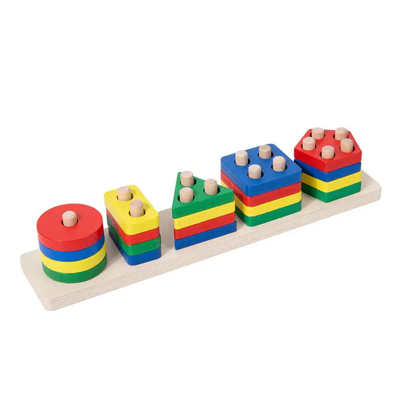Wooden Shape Paired Macaron Color Toys for 2-3Yrs - Image 7