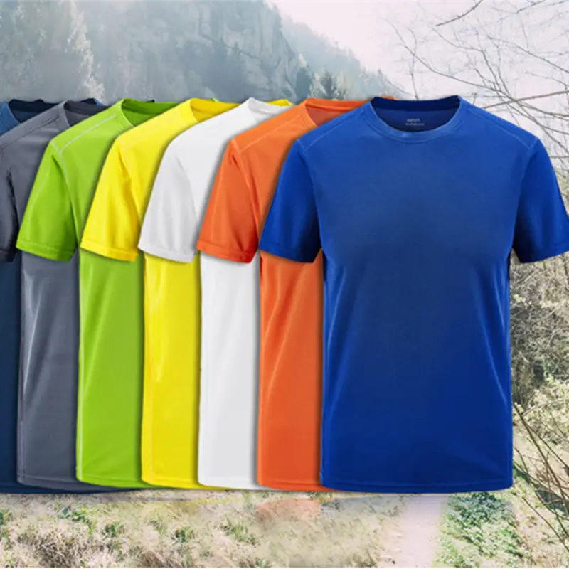 New Men's Navy Blue Short Sleeve T-Shirt Round Neck - Image 16