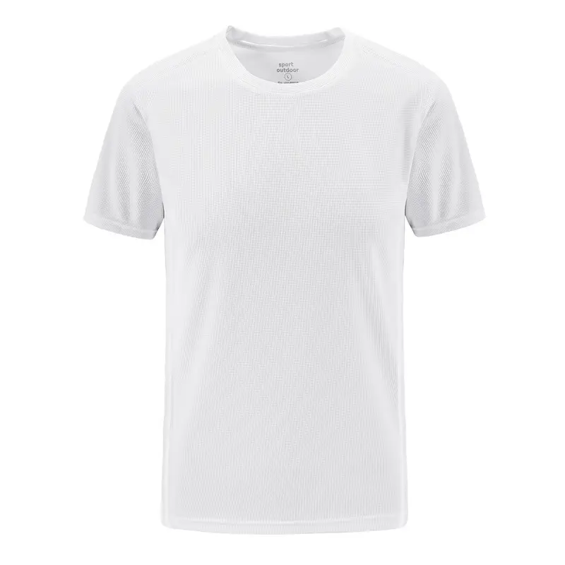 New Men's Navy Blue Short Sleeve T-Shirt Round Neck - Image 7