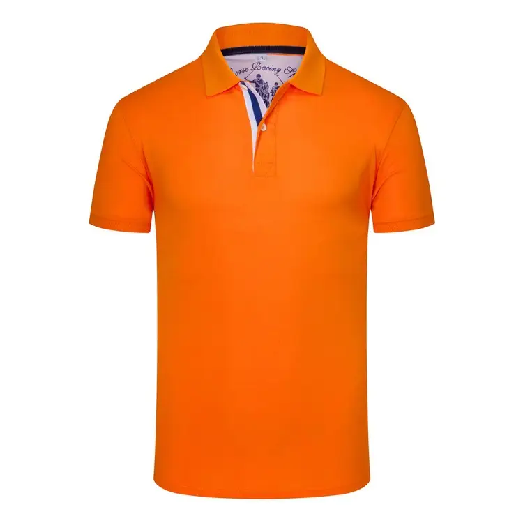 Men Red Polo T-Shirt with Logo Custom Design - Image 10