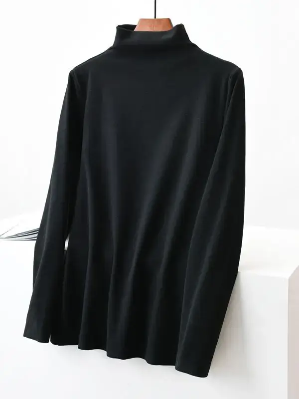 Women Fleece Long Sleeve Collar Shirt Beige