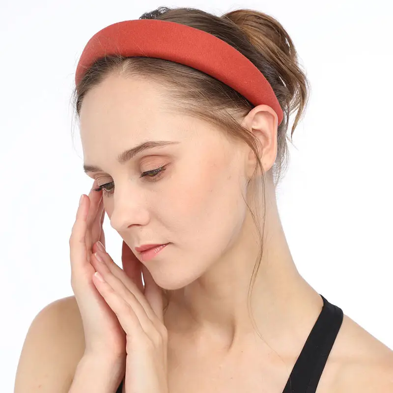 White Silicone Hairband for Women's Flannel Thin Hairband