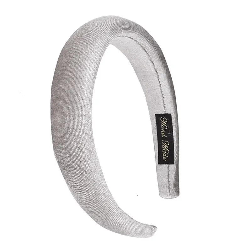 White Silicone Hairband for Women's Flannel Thin Hairband