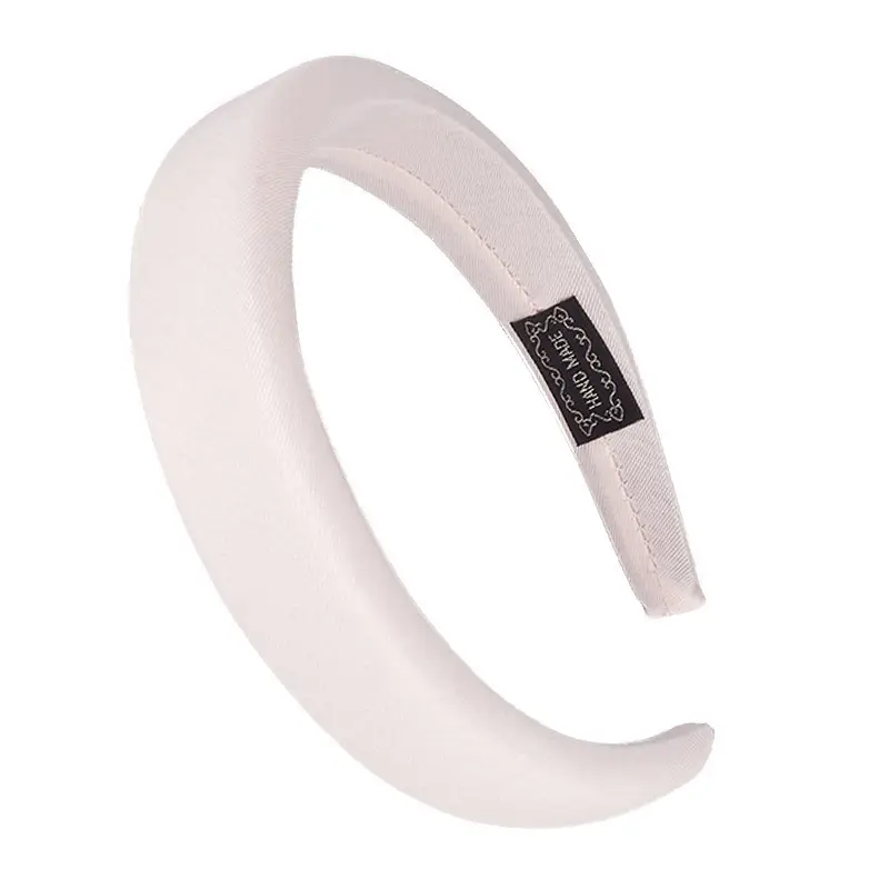 White Silicone Hairband for Women's Flannel Thin Hairband