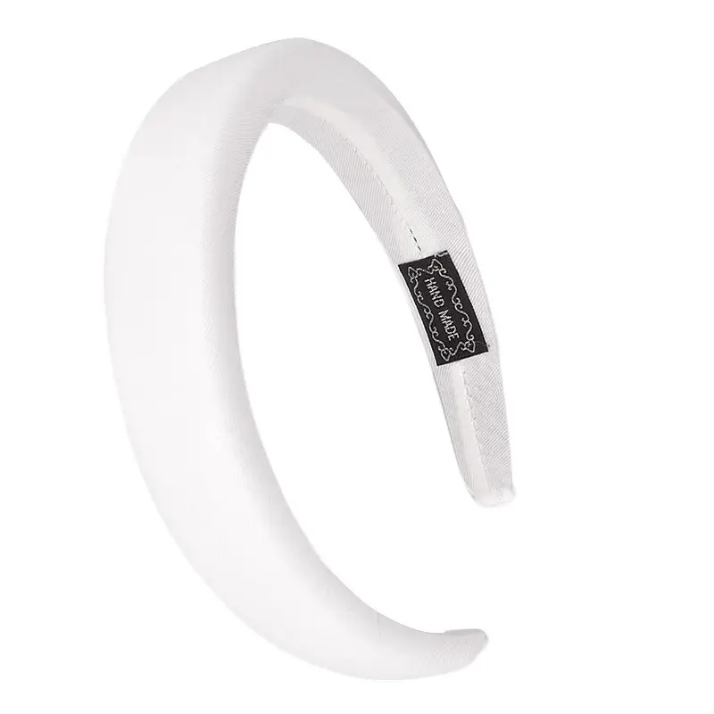 White Silicone Hairband for Women's Flannel Thin Hairband