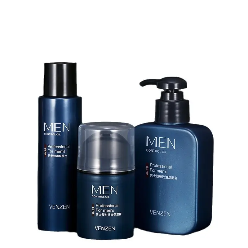 Men Facial Care Set Winter Moisturizing Blue - Image 6