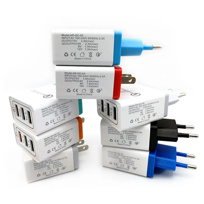 QC3.0 Fast Charging 5V/9V2.4A Multi-USB Charger - Image 2