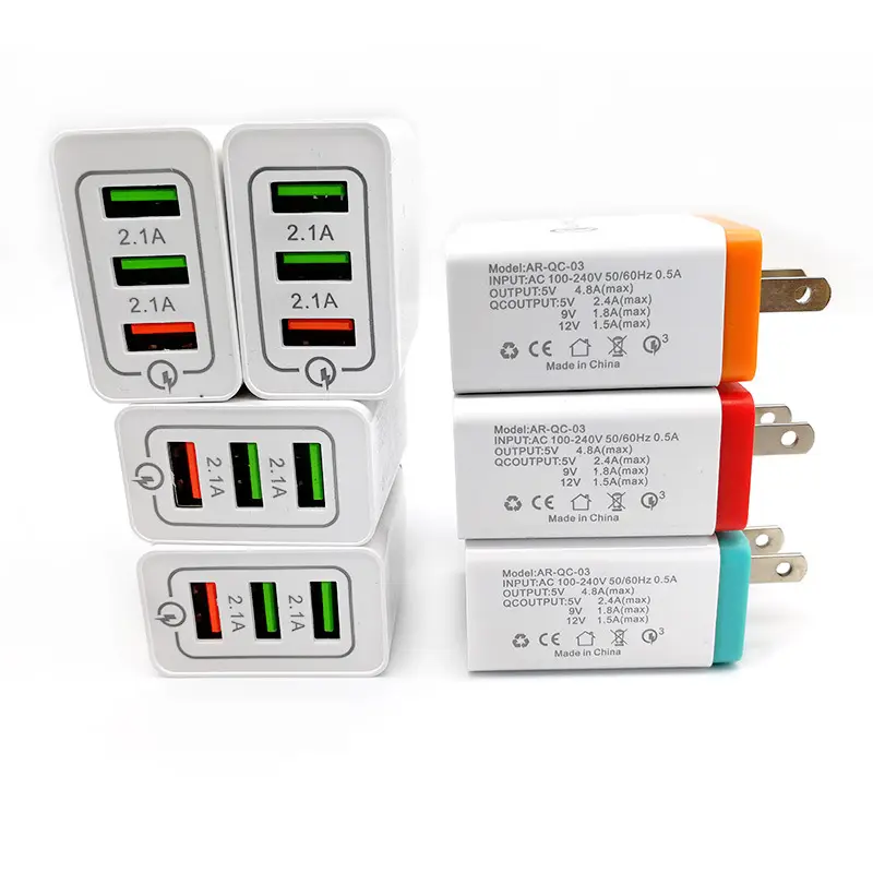 QC3.0 Fast Charging 5V/9V2.4A Multi-USB Charger - Image 4