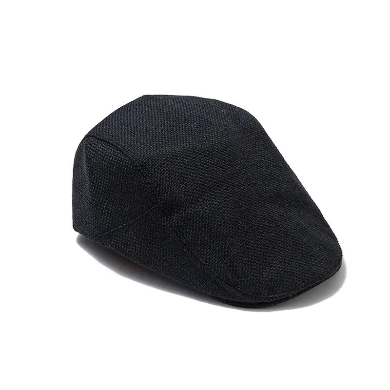 Women Linen Summer Cap Orange Grey Black - Image 10