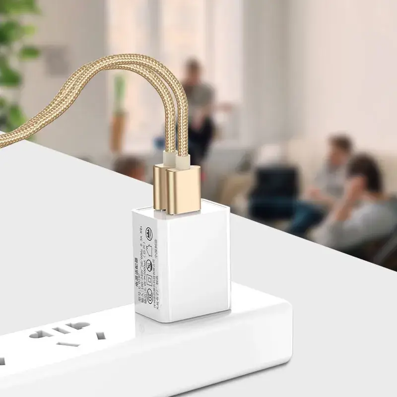 3C Certified Dual USB Fast Charging Mobile Charger