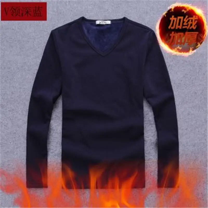 Men's Green Velvet Long Sleeve T-Shirt