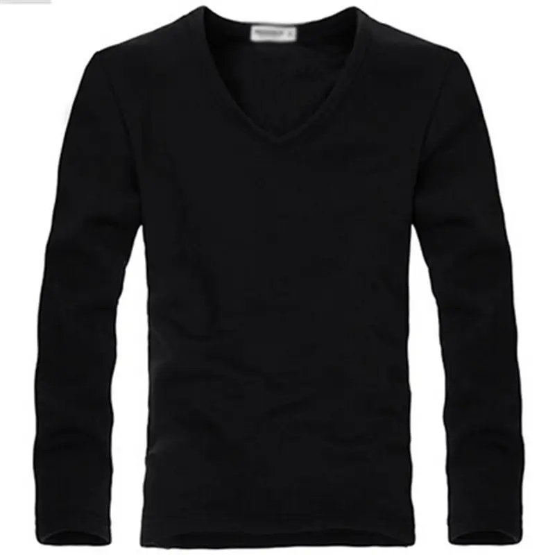 Men's Green Velvet Long Sleeve T-Shirt