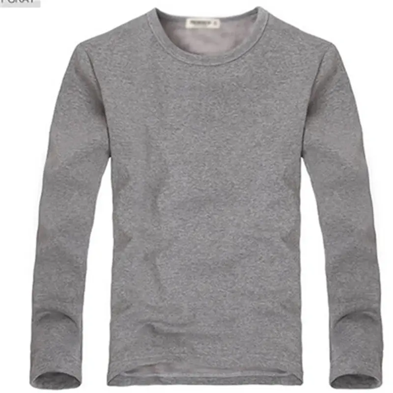 Men's Green Velvet Long Sleeve T-Shirt