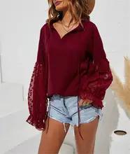 Women Grey V-Neck Long Sleeve Cardigan Large — feature 3