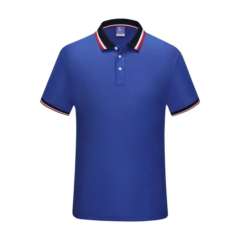 Men White Cotton Polo Shirt with Red Trim - Image 5