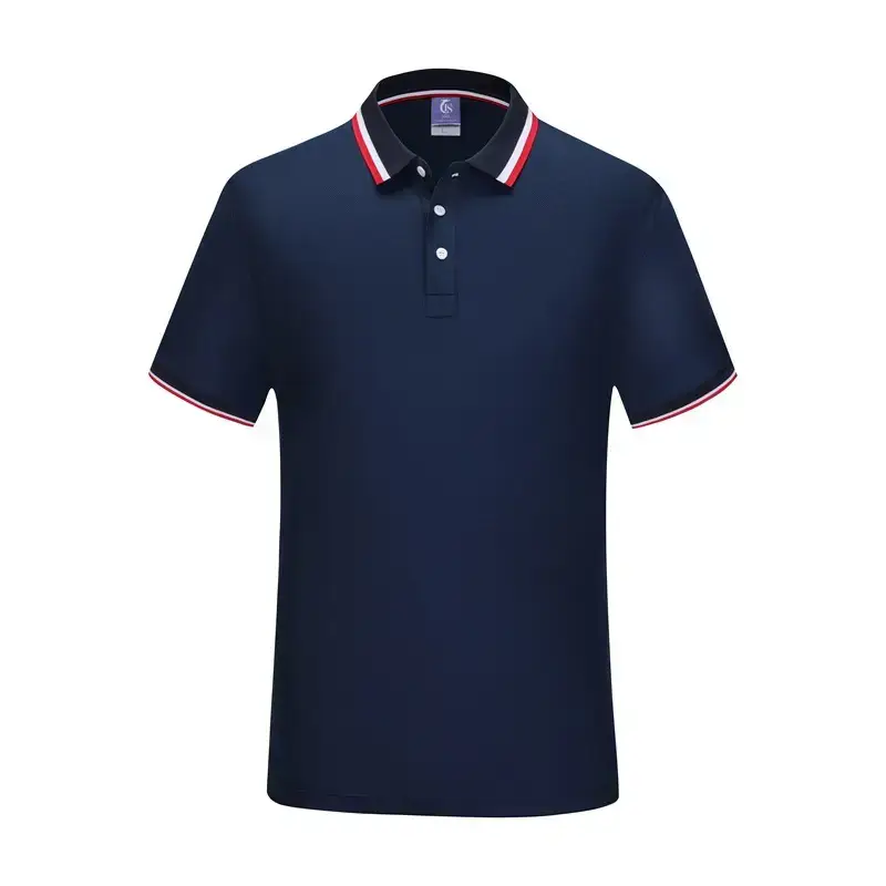 Men White Cotton Polo Shirt with Red Trim - Image 6