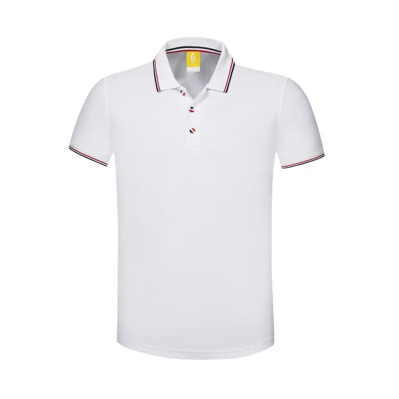 Men Green Polo Shirt with Red Trim Lapels - Image 13