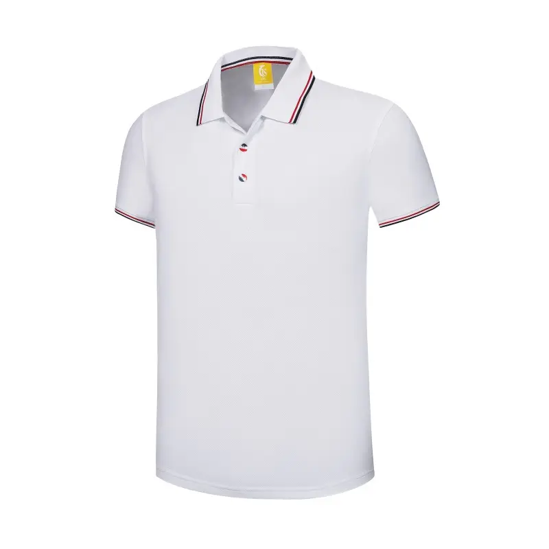 Men Green Polo Shirt with Red Trim Lapels - Image 14
