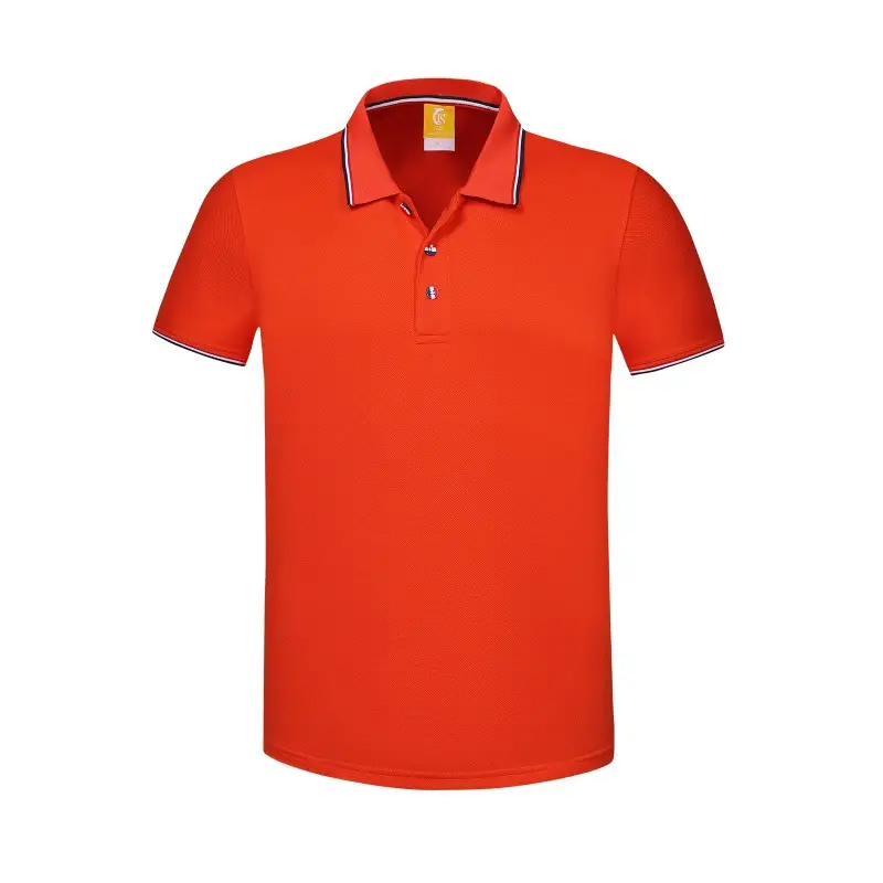Men Green Polo Shirt with Red Trim Lapels - Image 6