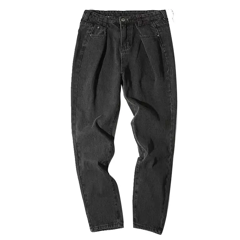 Men Korean Style Loose Straight Jeans Autumn Wear - Image 7