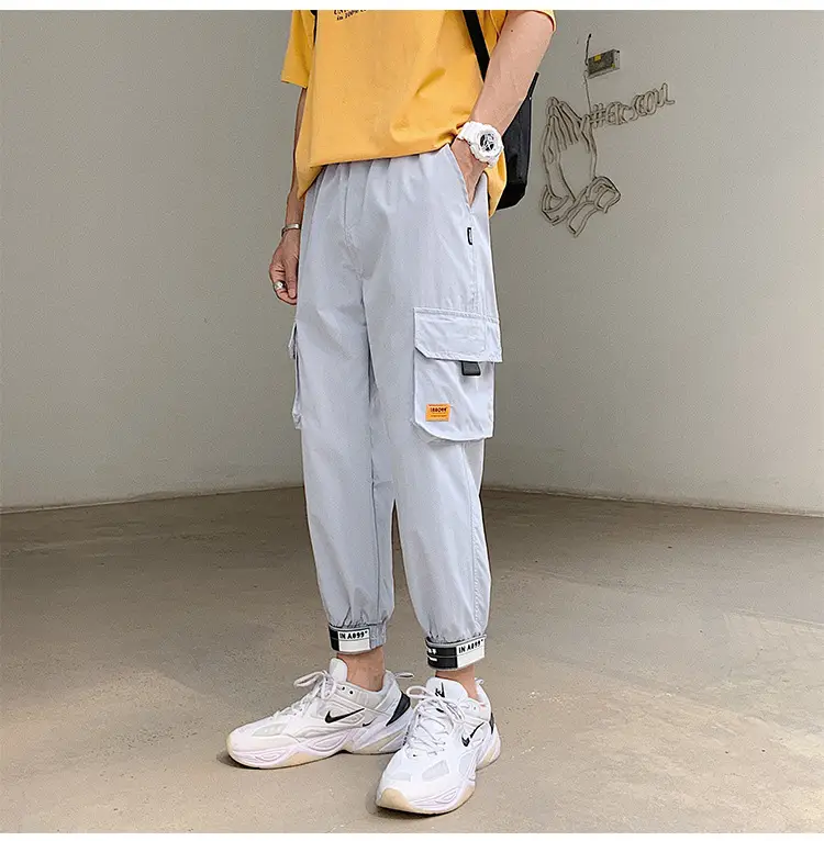 Men Cuffed Harem Pants Loose Fit 2024