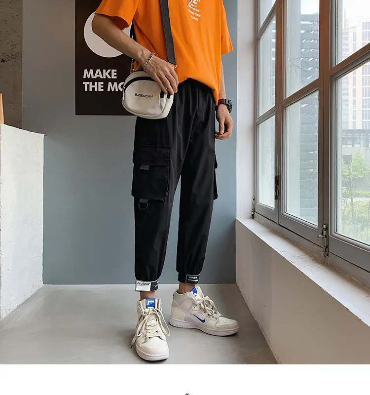 Men Cuffed Harem Pants Loose Fit 2024