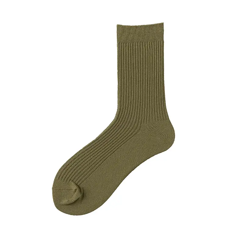 Spring and Autumn New Fluorescent Color Trendy Socks Ins Men's Yu Wenle Same Style Solid Color Sweat-Absorbing Cotton Socks Men's Mid-Tube Socks
