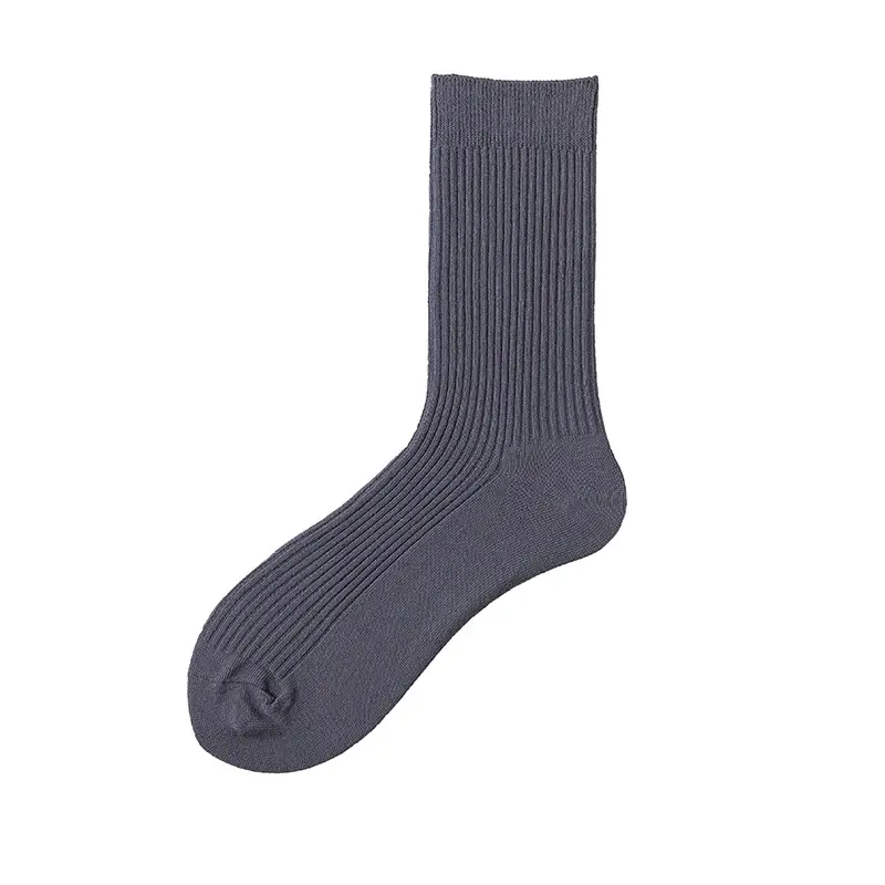Spring and Autumn New Fluorescent Color Trendy Socks Ins Men's Yu Wenle Same Style Solid Color Sweat-Absorbing Cotton Socks Men's Mid-Tube Socks