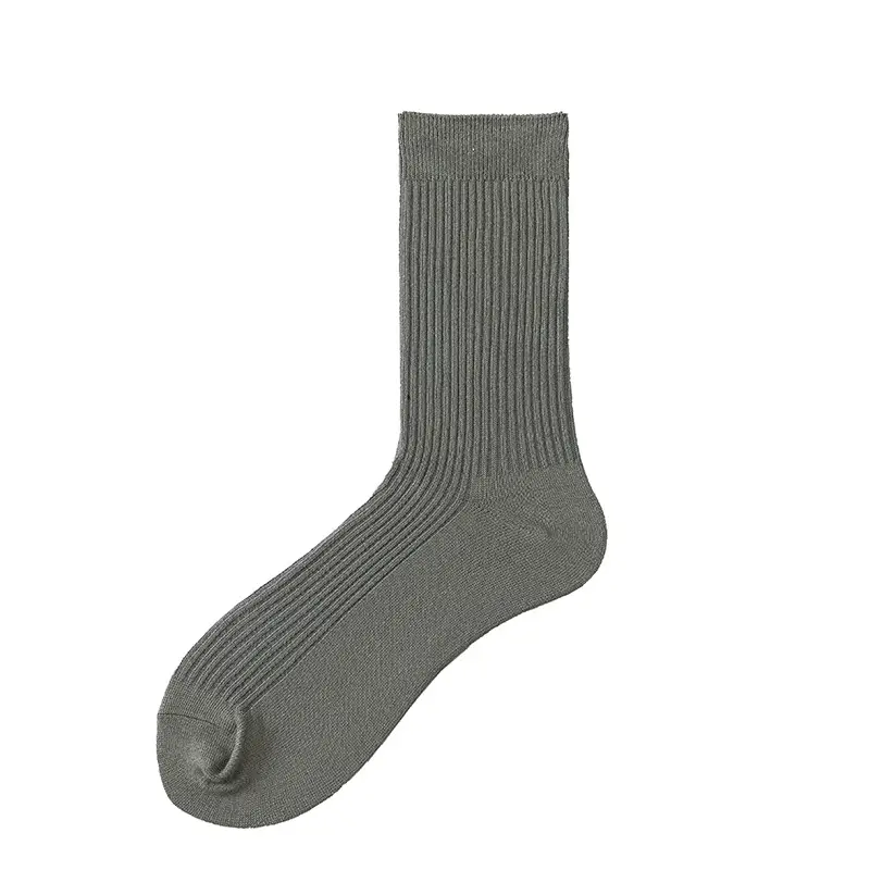 Spring and Autumn New Fluorescent Color Trendy Socks Ins Men's Yu Wenle Same Style Solid Color Sweat-Absorbing Cotton Socks Men's Mid-Tube Socks