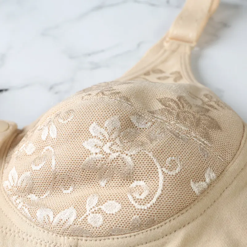 Middle-aged Cotton Bra Front Open Buckle Vest
