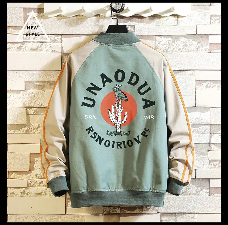 Men's 2021 Autumn Jacket with "NAODUA" Back Design — feature 6