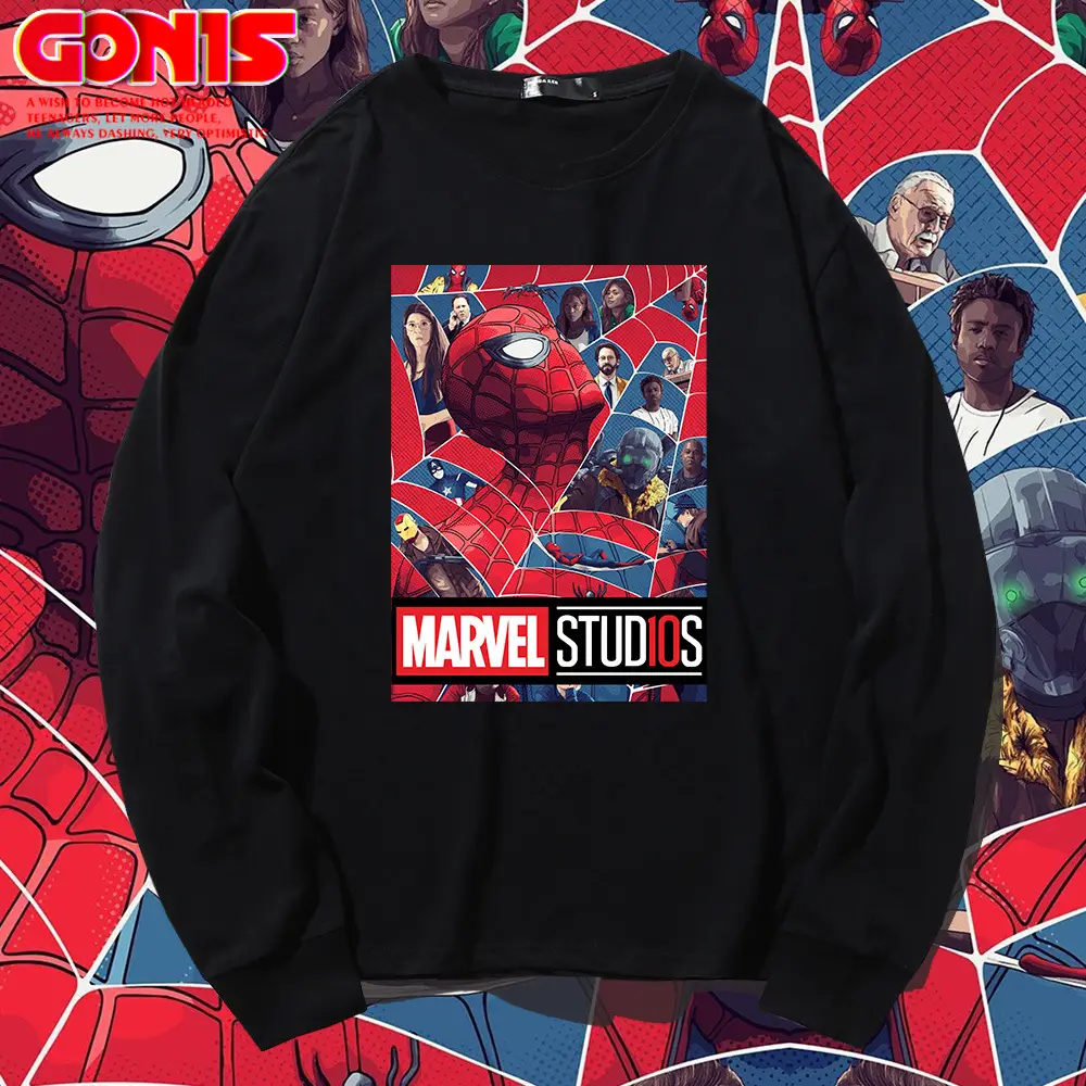 Avengers 4 Print Red Sweatshirt Pure Cotton Long Sleeve - Image 9
