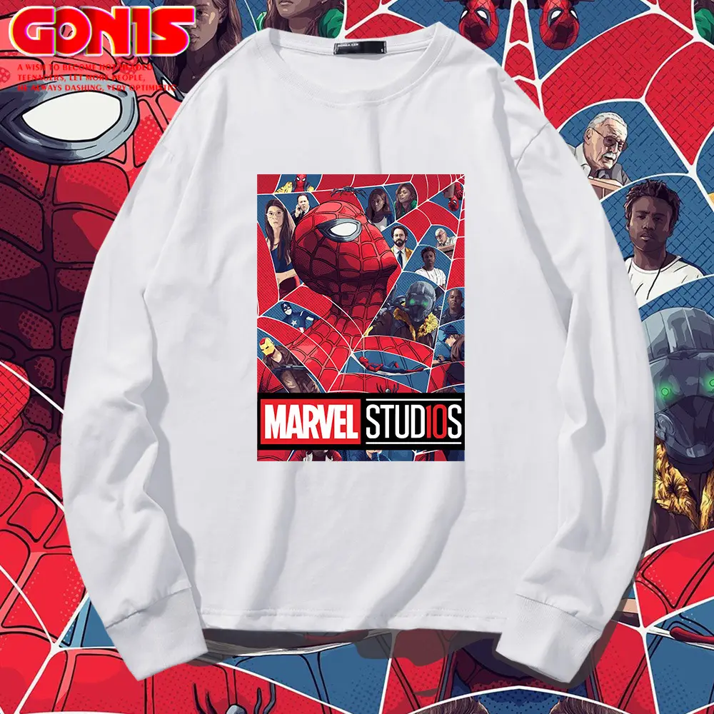 Avengers 4 Print Red Sweatshirt Pure Cotton Long Sleeve - Image 10