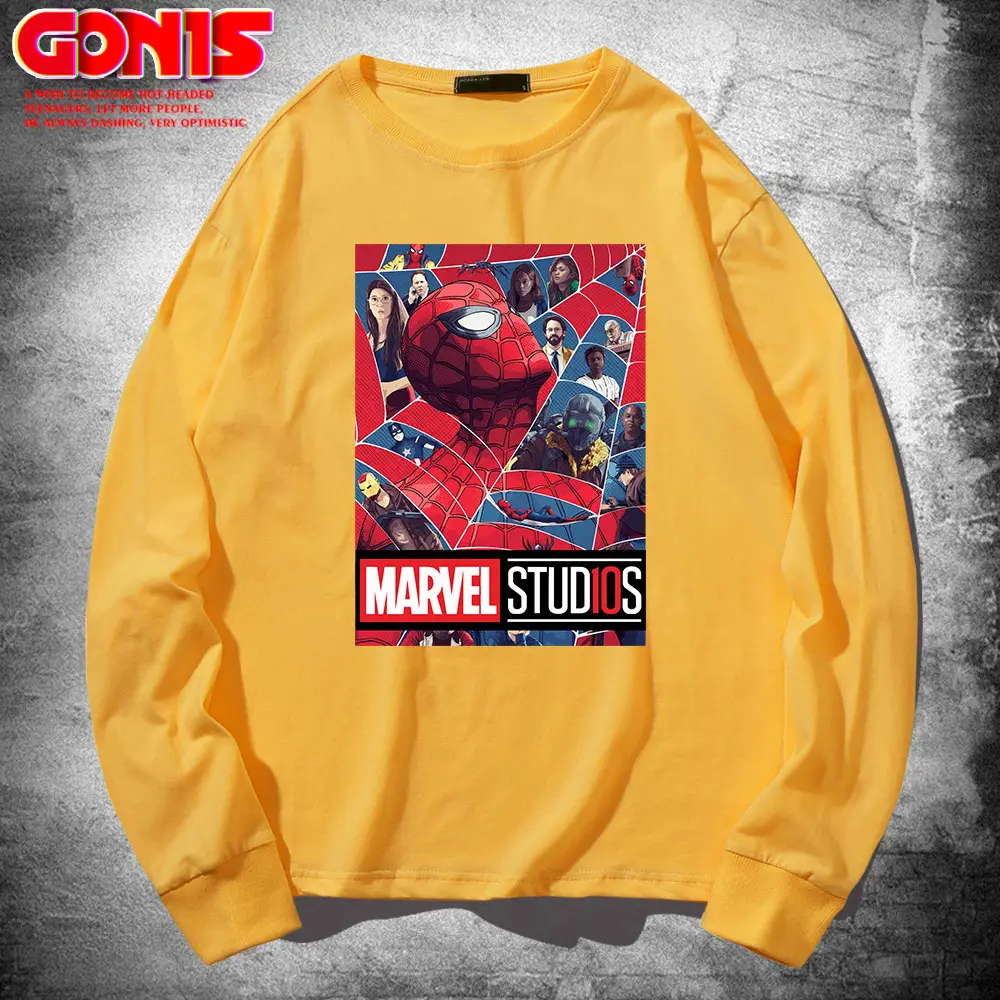Avengers 4 Print Red Sweatshirt Pure Cotton Long Sleeve - Image 3