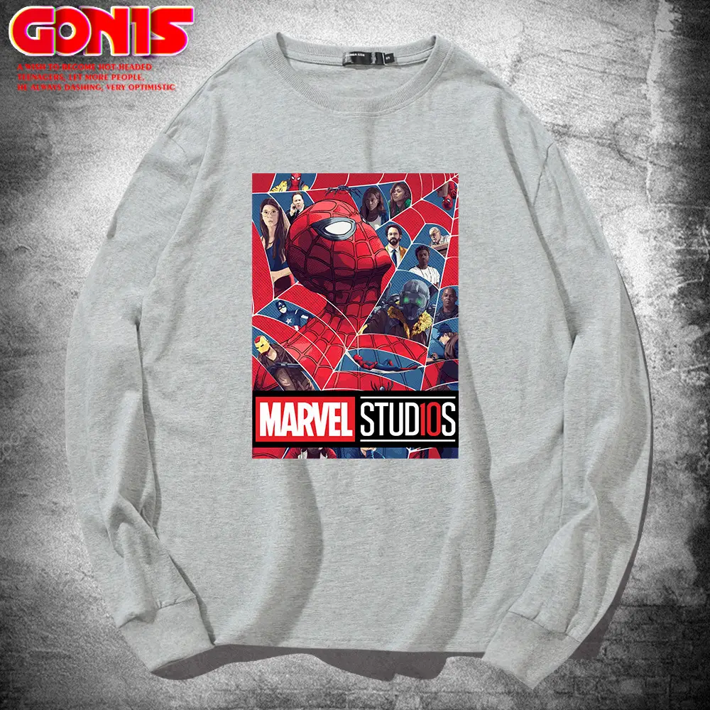 Avengers 4 Print Red Sweatshirt Pure Cotton Long Sleeve - Image 7