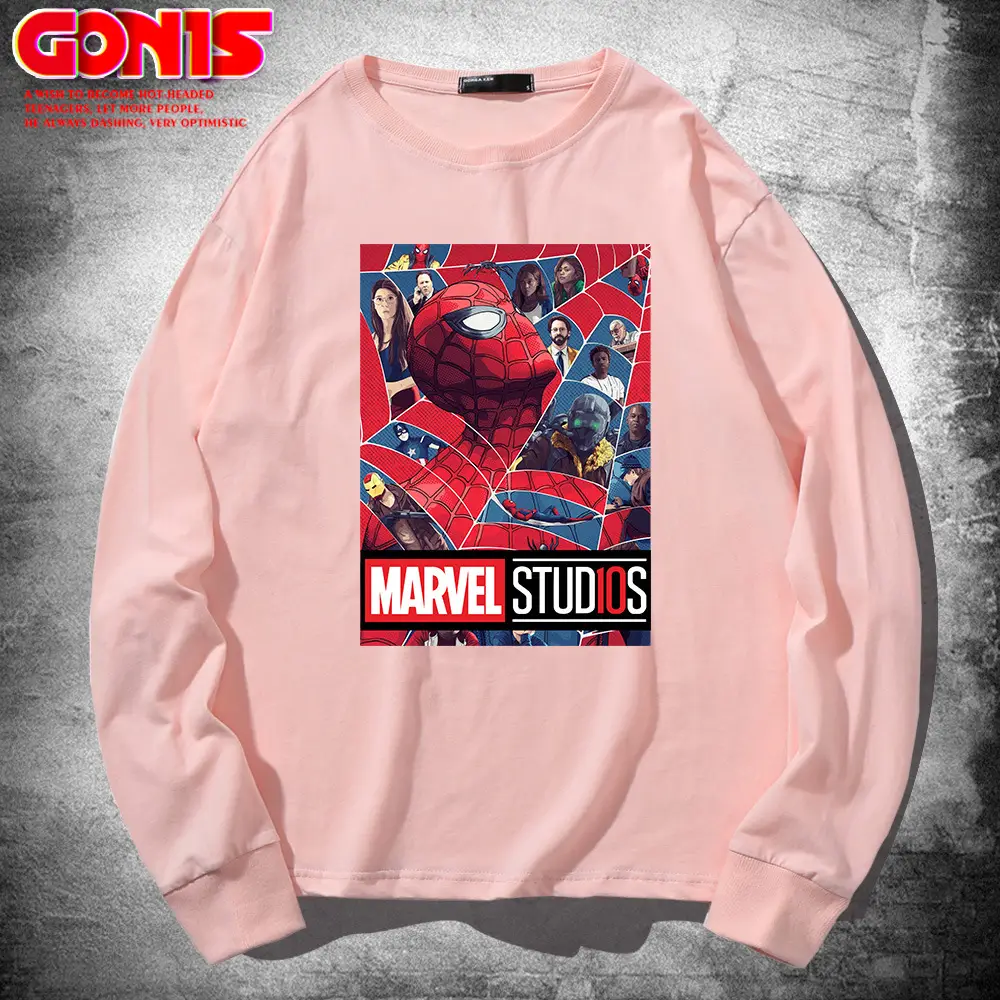 Avengers 4 Print Red Sweatshirt Pure Cotton Long Sleeve - Image 8