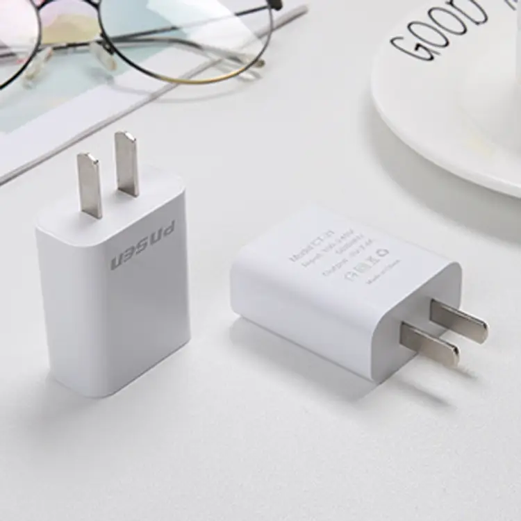 White 5V2A USB Charging Head for Mobile Phones - Image 2
